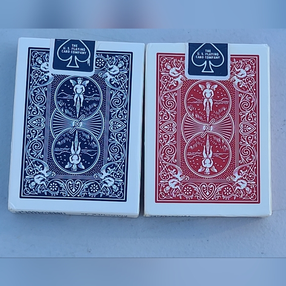 SOLD! (N.O.S)Vint. Factory Sealed Bicycle Playing Cards (Set Of 2) Pinochle 48 - Picture 2 of 3